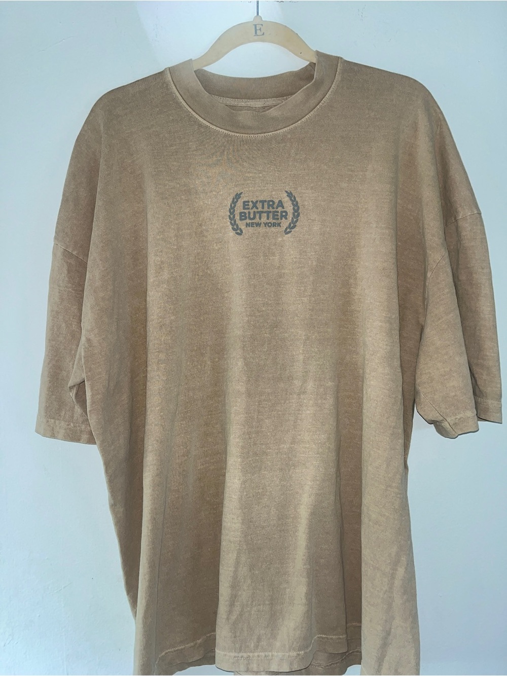Tan Extra Butter Short-Sleeve Crewneck Tee